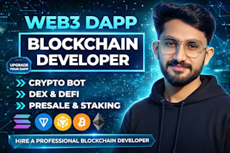 build web3 dapps, smart contracts, crypto bots and defi apps