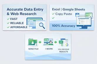 do accurate date entry, copy past and web research