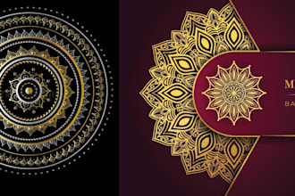 create sacred geometry mystical spiritual mandala logo design