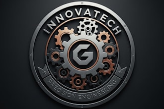 design a professional gear logo for your business or brand