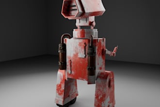 do expert hard surface 3d modeling and texturing