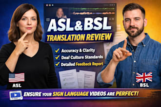 interpret asl and bsl translation review for accuracy and deaf standards