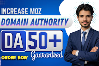 increase moz domain authority da 50 plus