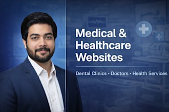 design medical, healthcare, dental clinic, doctor website