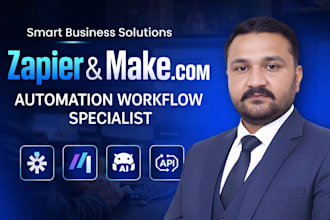 automate business workflows with zapier and make