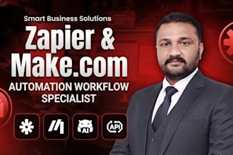 automate business workflows with zapier and make