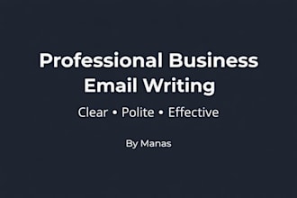 write professional business emails and client communications