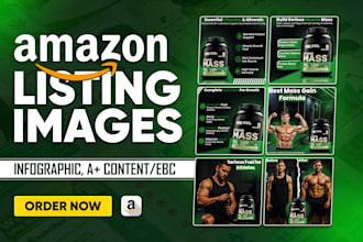 design amazon listing images and infographic design