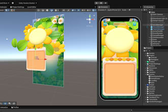 develop custom 3d, 2d mobile game in unity
