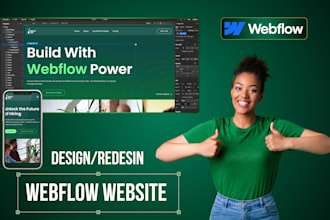 design or develop a webflow website, figma to webflow