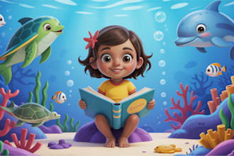 create children story book illustrations and book covers