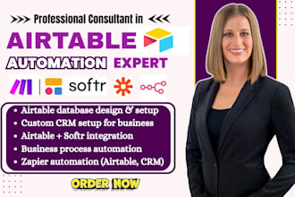 setup airtable databse softr automation fix airtable software crm for business