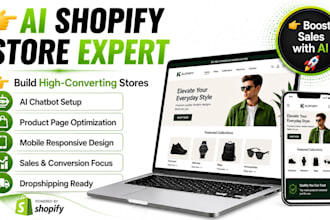 design an ai powered shopify store with chatbot and automation