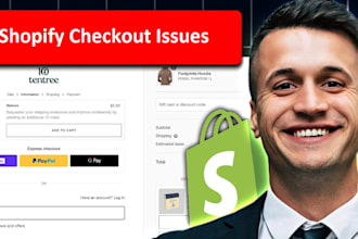 fix shopify checkout issues payments, cart  and order errors quickly