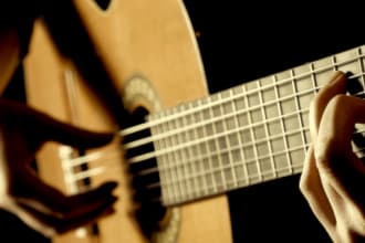 record a professional flamenco or nylon strings guitar