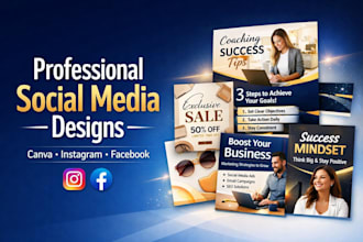 deisign professional social media grapgics using canva for businesses