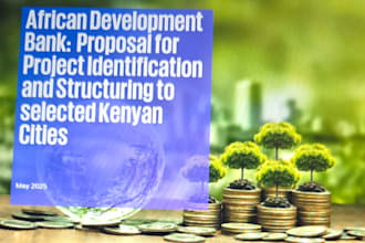 conduct feasibility studies and market research for finance and advisory