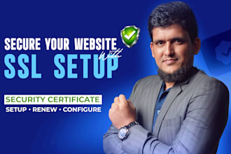 install SSL certificate for security padlock on website