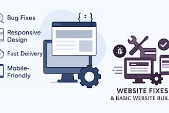fix website issues or build a basic website fast