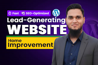 design responsive, SEO friendly wordpress home services website