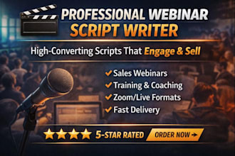 write webinar scripts that convert browsers into buyers, saas webinar scripts