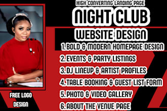night club website nightlife website lounge website bar and club website event