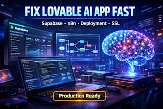 build or fix lovable ai app, supabase, n8n automation, v0, ssl