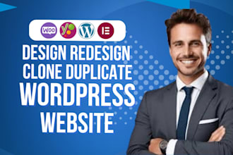design wordpress website, duplicate website, replicate website, clone website