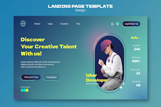 create a responsive and modern website using modern tech