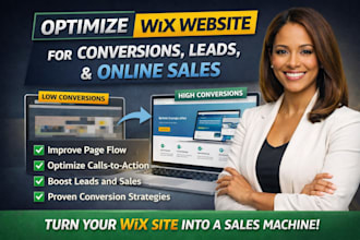 optimize wix website for conversions, leads and online sales