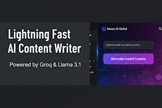 build a fast ai content writer saas using groq lpu and flask