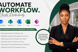 build power automate flows for sharepoint, outlook and excel automation
