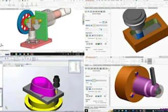 parametric mechanical assemblies solidworks 3d cad modeling cnc ansys simulation