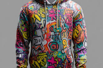 make trendy streetwear hoodie design