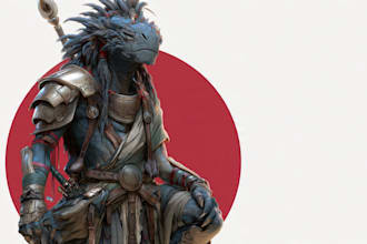 draw fantasy sci fi illustrations for rpg characters