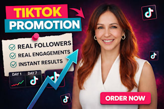 instantly boost your tiktok page and videos with real followers and engagements