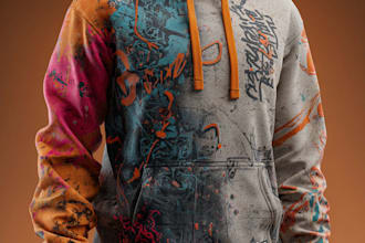 make trendy streetwear hoodie design