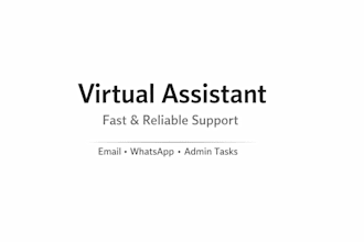 manage emails and whatsapp messages as a virtual assistant