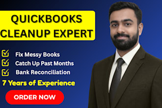 do quickbooks online bookkeeping , cleanup and catchup
