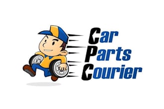 design automotive tire logo for car parts courier