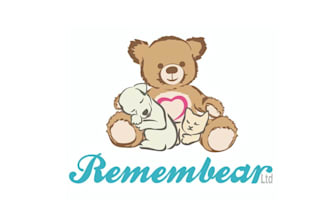 make teddy bear logo with a generic cat and dog either side
