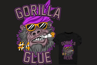 do unique monkey gorilla hookah logo design