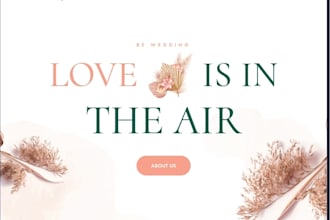 develop wedding website design