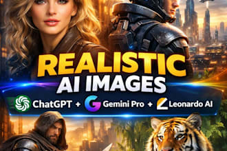create realistic ai images using chatgpt, gemini pro, and leonardo ai