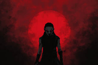 paint demonic fantasy horror character for you