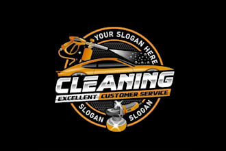 do auto detailing, automotive and car wash logo