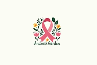 design unique andrea garden logo