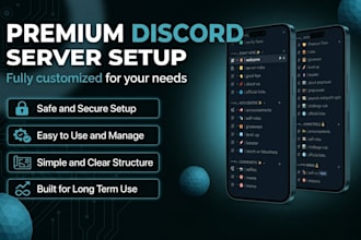 setup a professional custom discord server