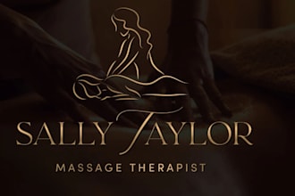 do professional massage therapy logo design relaxing and healing brand identit