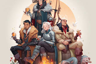 draw dnd or concept art party